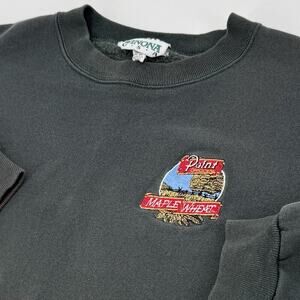 VTG Winona USA Stevens Point WI Brewery Green Sweatshirt Maple Wheat Men’s XXL